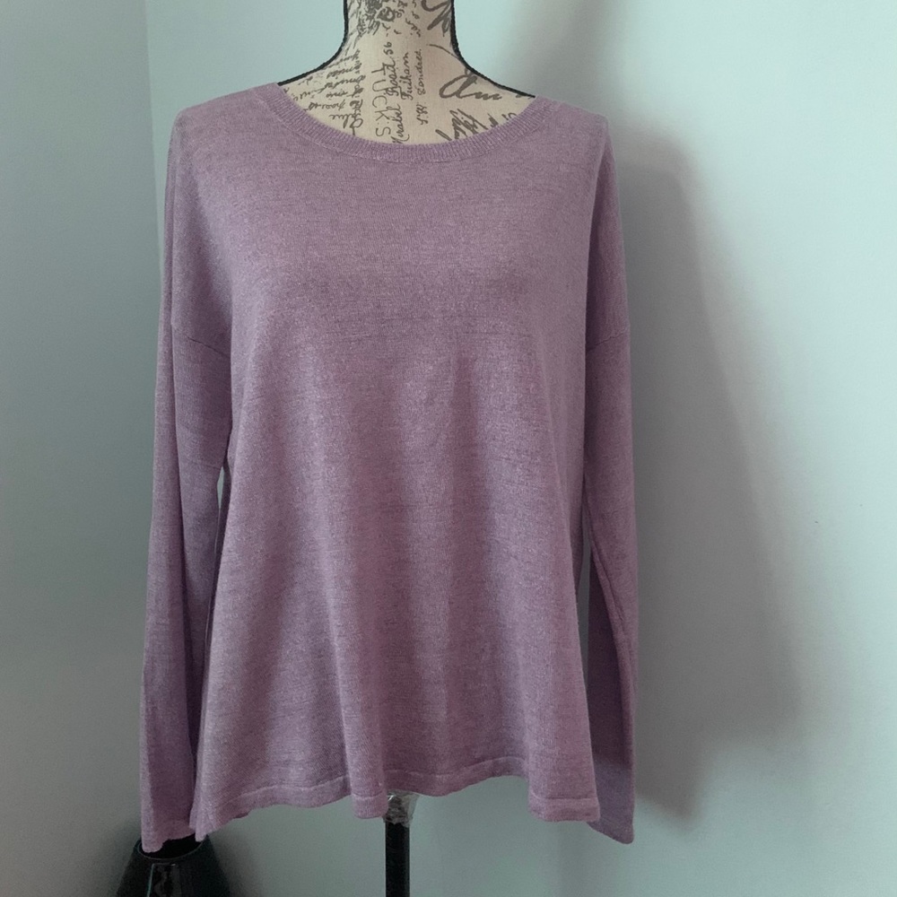 Eileen Fisher Jewel Neck Top